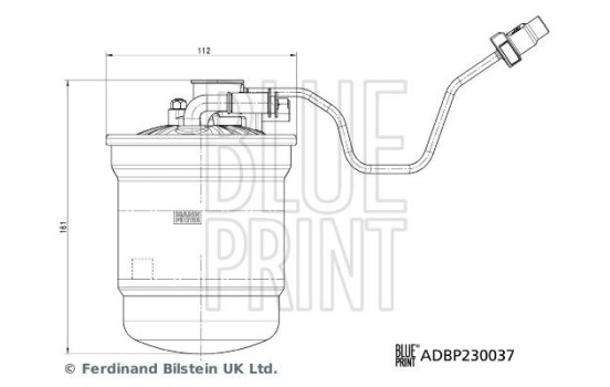 Bränslefilter ADBP230037 Blue Print, bild 3