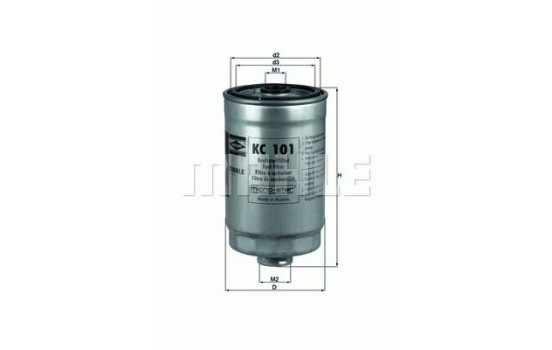 Bränslefilter KC 101 Mahle