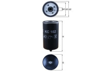 Bränslefilter KC 102 Mahle