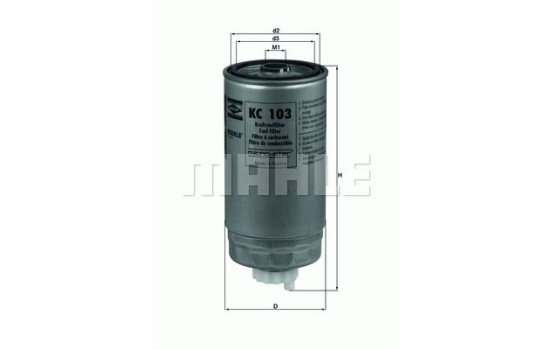 Bränslefilter KC 103 Mahle