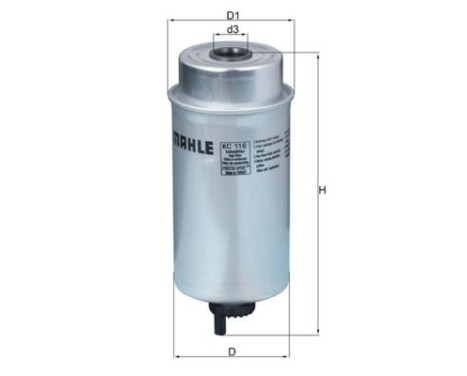 Bränslefilter KC 116 Mahle, bild 2