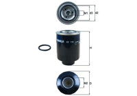 Bränslefilter KC 135D Mahle