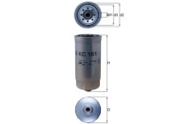 Bränslefilter KC 161 Mahle