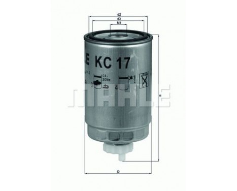 Bränslefilter KC 17 D Mahle