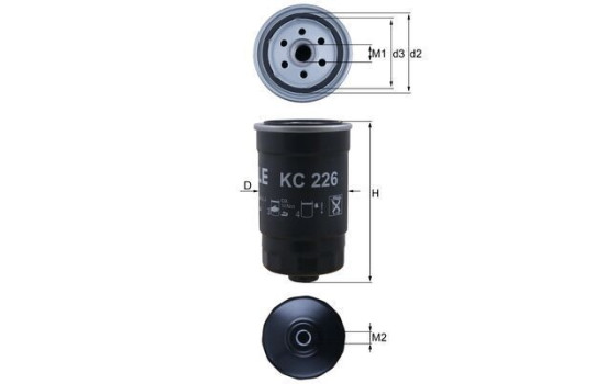 Bränslefilter KC 226 Mahle, bild 3