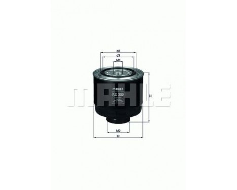Bränslefilter KC 388D Mahle