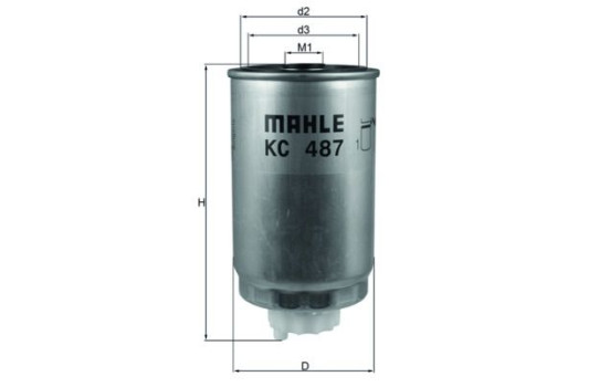 Bränslefilter KC 487 Mahle