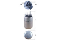 Bränslefilter KL 1048 Mahle