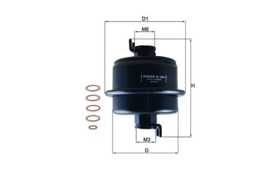 Bränslefilter KL 1051D Mahle
