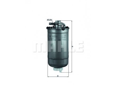Bränslefilter KL 157/1D Mahle
