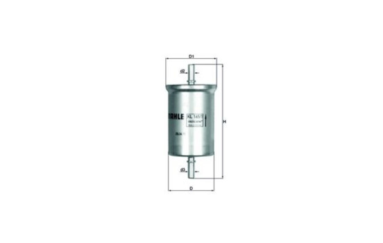 Bränslefilter KL 165/1 Mahle