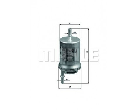 Bränslefilter KL 176/6D Mahle