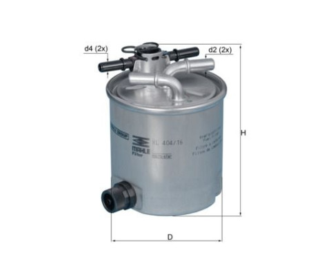 Bränslefilter KL 404/16 Mahle, bild 2