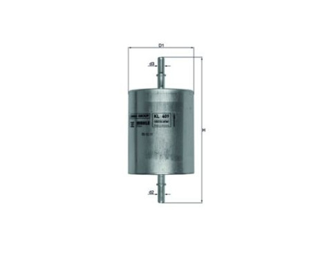 Bränslefilter KL 409 Mahle, bild 2