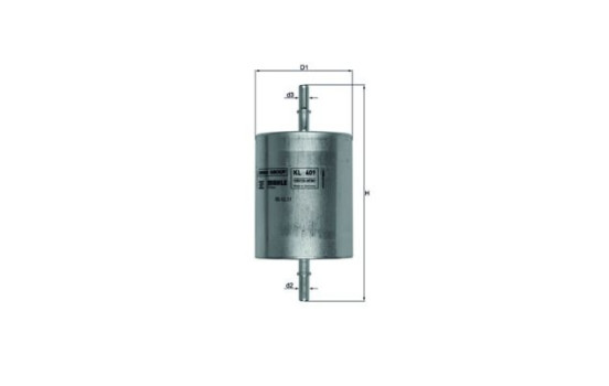 Bränslefilter KL 409 Mahle, bild 2