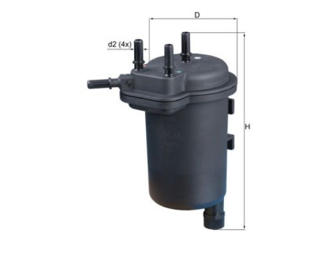 Bränslefilter KL 430 Mahle, bild 3
