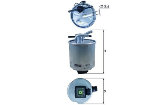 Bränslefilter KL 440/36 Mahle