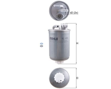 Bränslefilter KL 476D Mahle