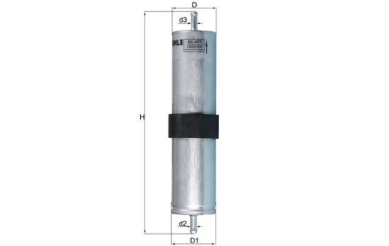 Bränslefilter KL 477 Mahle, bild 2
