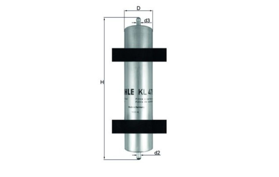 Bränslefilter KL 478 Mahle, bild 2
