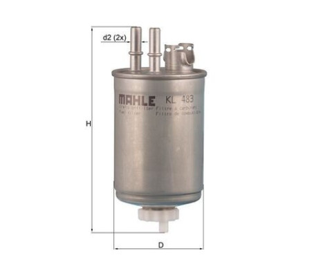 Bränslefilter KL 483 Mahle, bild 2