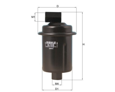 Bränslefilter KL 516 Mahle, bild 2