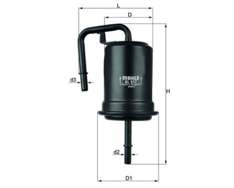 Bränslefilter KL 517 Mahle, bild 2