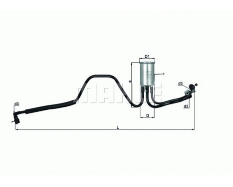 Bränslefilter KL 544 Mahle