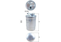 Bränslefilter KL 554D Mahle