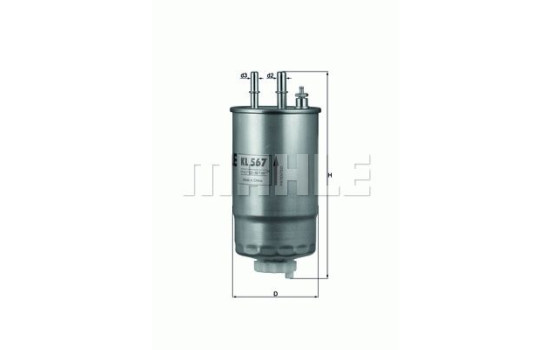Bränslefilter KL 567 Mahle, bild 2