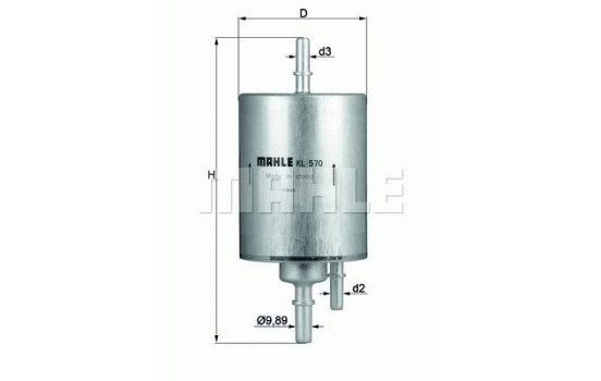 Bränslefilter KL 570 Mahle