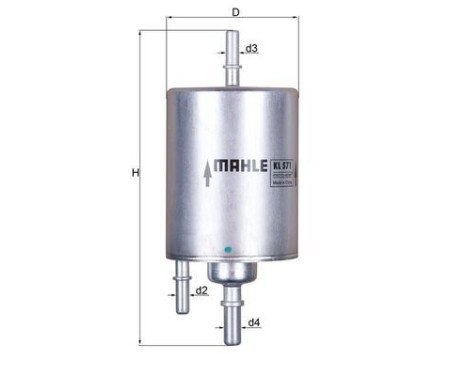 Bränslefilter KL 571 Mahle, bild 2