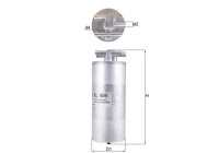 Bränslefilter KL 659 Mahle