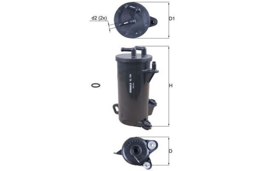 Bränslefilter KL 764D Mahle