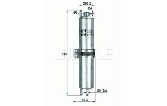 Bränslefilter KLH 12 Mahle