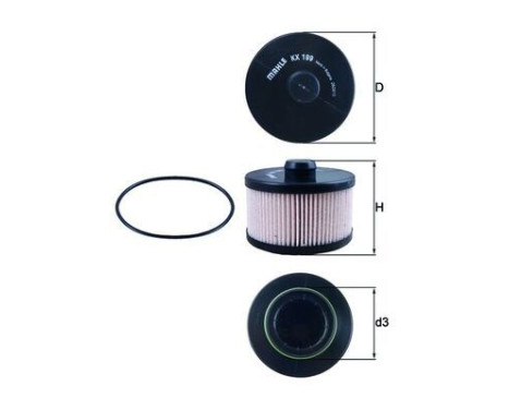 Bränslefilter KX 199D Mahle