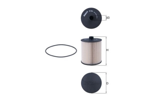 Bränslefilter KX 335D Mahle