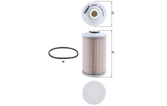Bränslefilter KX 344D Mahle