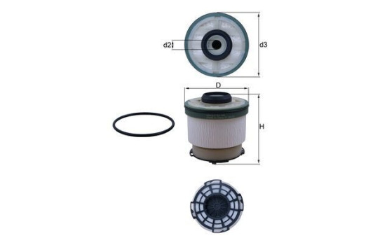 Bränslefilter KX 385D Mahle