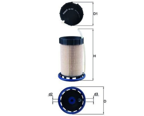 Bränslefilter KX 492 Mahle