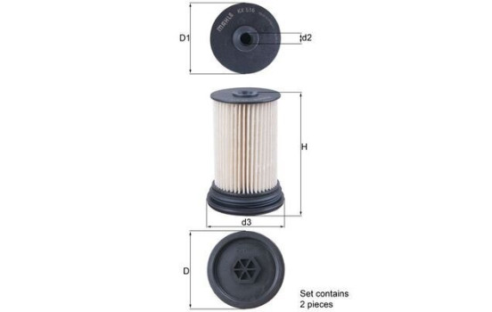 Bränslefilter KX 516/S Mahle
