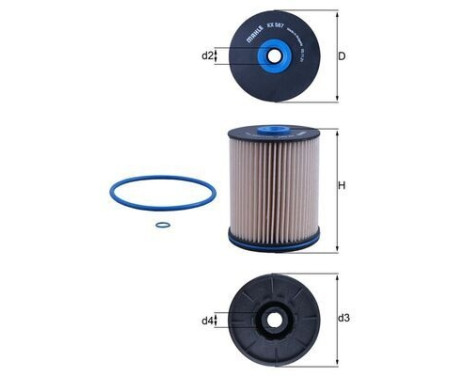 Bränslefilter KX 567D Mahle