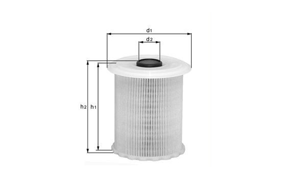 Bränslefilter KX 75D Mahle