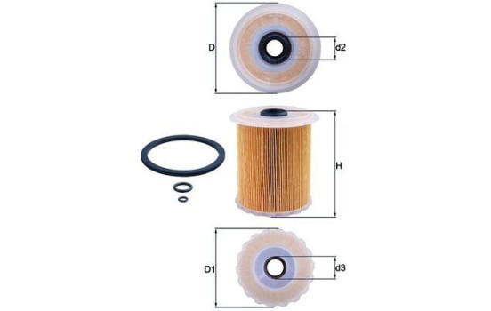 Bränslefilter KX 75D Mahle, bild 2