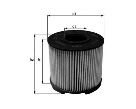 Bränslefilter KX 87D Mahle