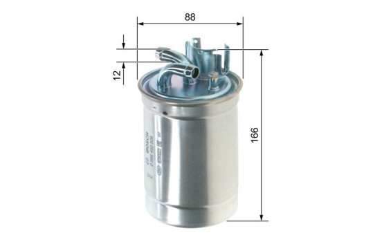 Bränslefilter N0509 Bosch, bild 2
