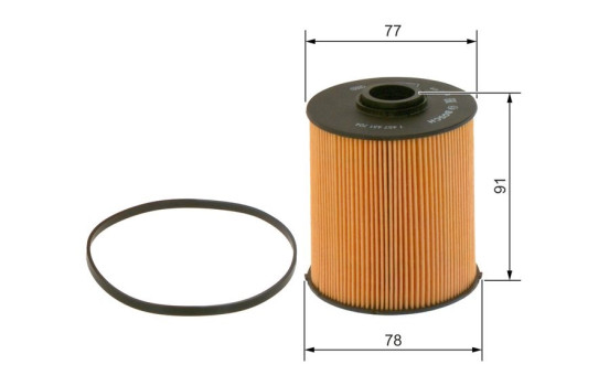 Bränslefilter N1704 Bosch, bild 3