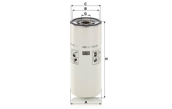 Bränslefilter WDK 11 102/28 Mann, bild 3