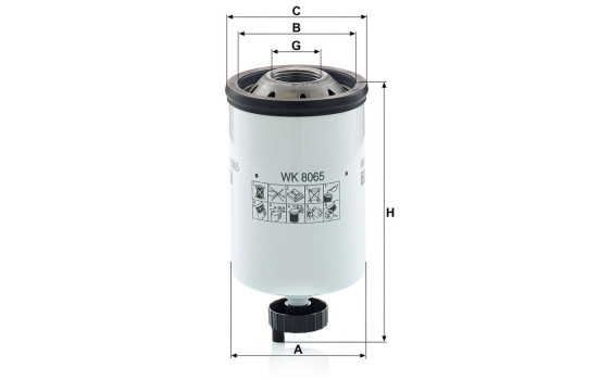 Bränslefilter WK 8065 Mann, bild 2