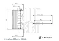 Hydraulfilter, automatisk växellåda ADBP210215 Blue Print